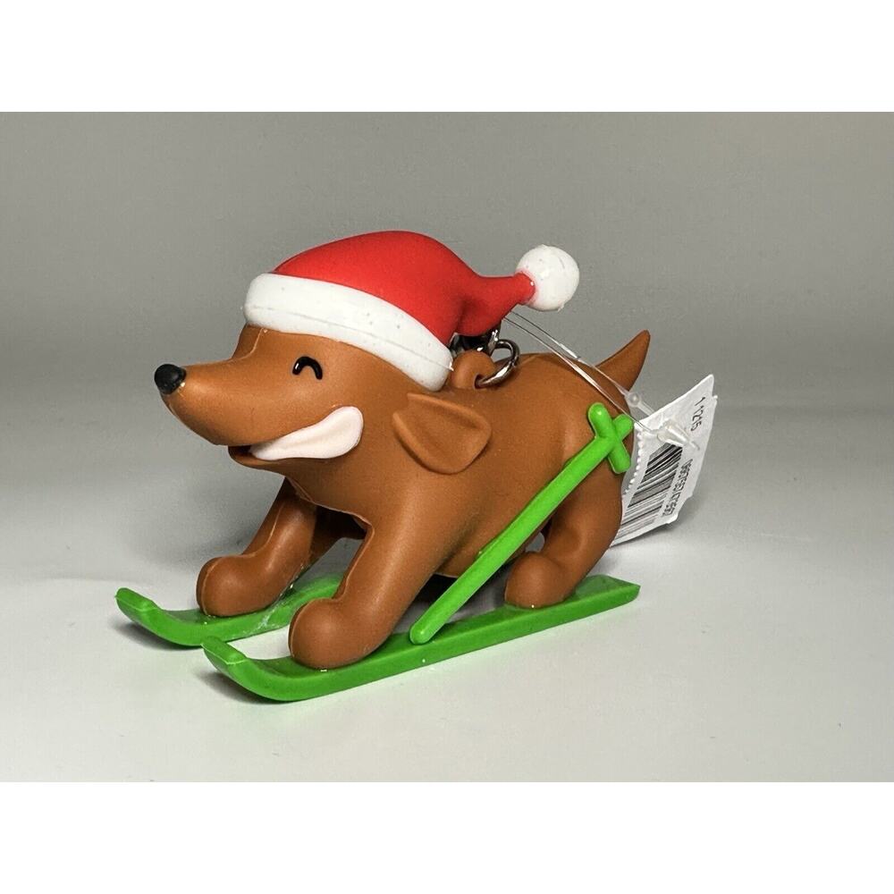 Bath & Body Works Skiing Dachshund Dog Christmas Pocketbac Holder New w/Tags